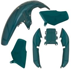 KIT CAREN CG125 99-00 VERDE METALICO