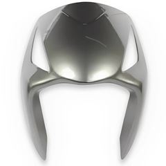BICO FRONTAL BIZ125 KS/ES 08-09 PRATA LU